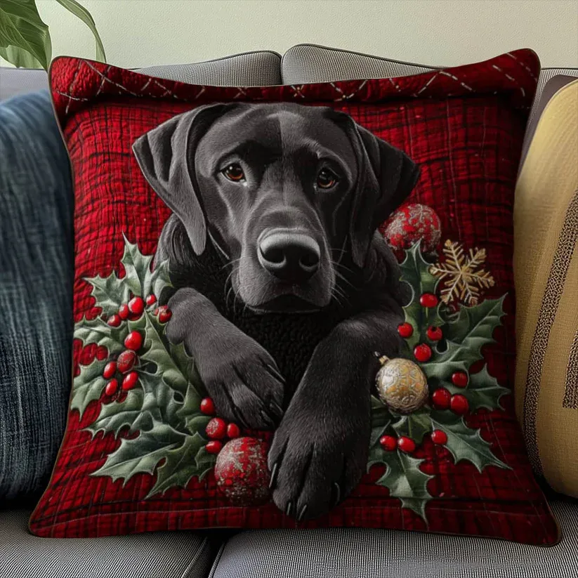 Abstract Art Vintage Quilted Pillow Case