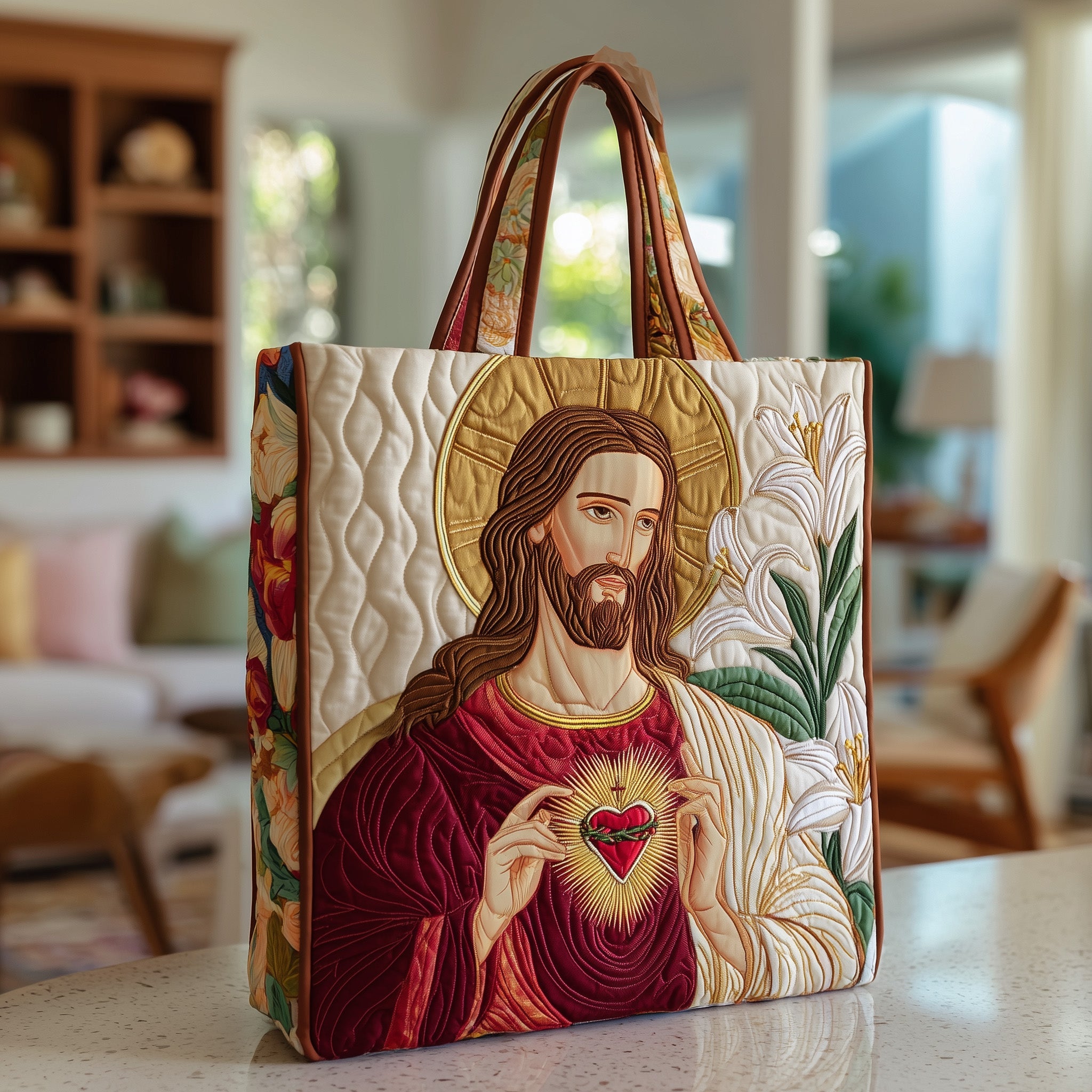 Jesus Quilted Tote Bag GFTOTP9367