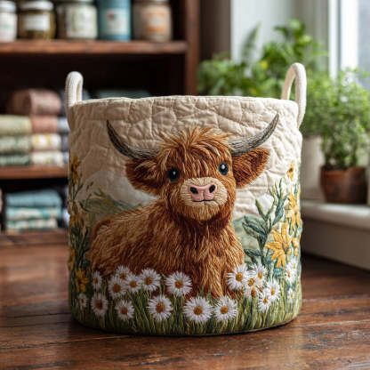 Highland Charm Quilted Laundry Basket NCU0QN015