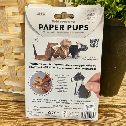 Paper Cats & Dogs Origami Kit | Perfect for Cat & Dog Lovers | Cute DIY Fun