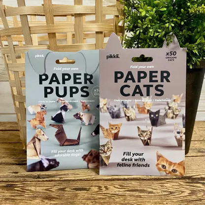Paper Cats & Dogs Origami Kit | Perfect for Cat & Dog Lovers | Cute DIY Fun