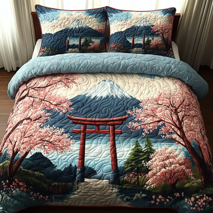 Japan 3-Piece Quilted Bedding Set NCU0VT152