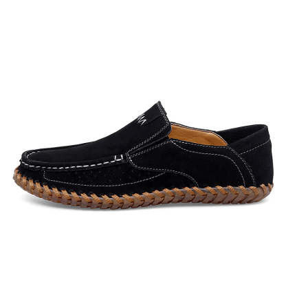 (⏰Last Day 70% OFF🔥)Men's Handcrafted Suede Slip-On Loafers | Lightweight, Rebound Cushioning for Driving & Casual Comfort