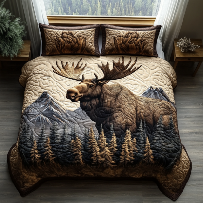 Forest Animals 3-Piece Quilted Bedding Set NCU0VT98