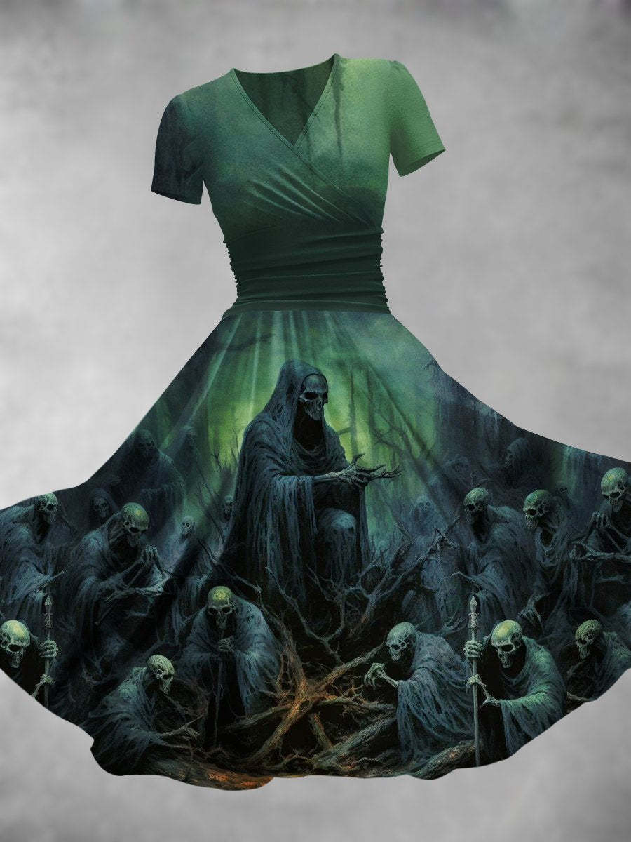 🎃 2025 New Halloween Horror-Themed Dress – Spooky & Stylish Costume for the Season 🕸️