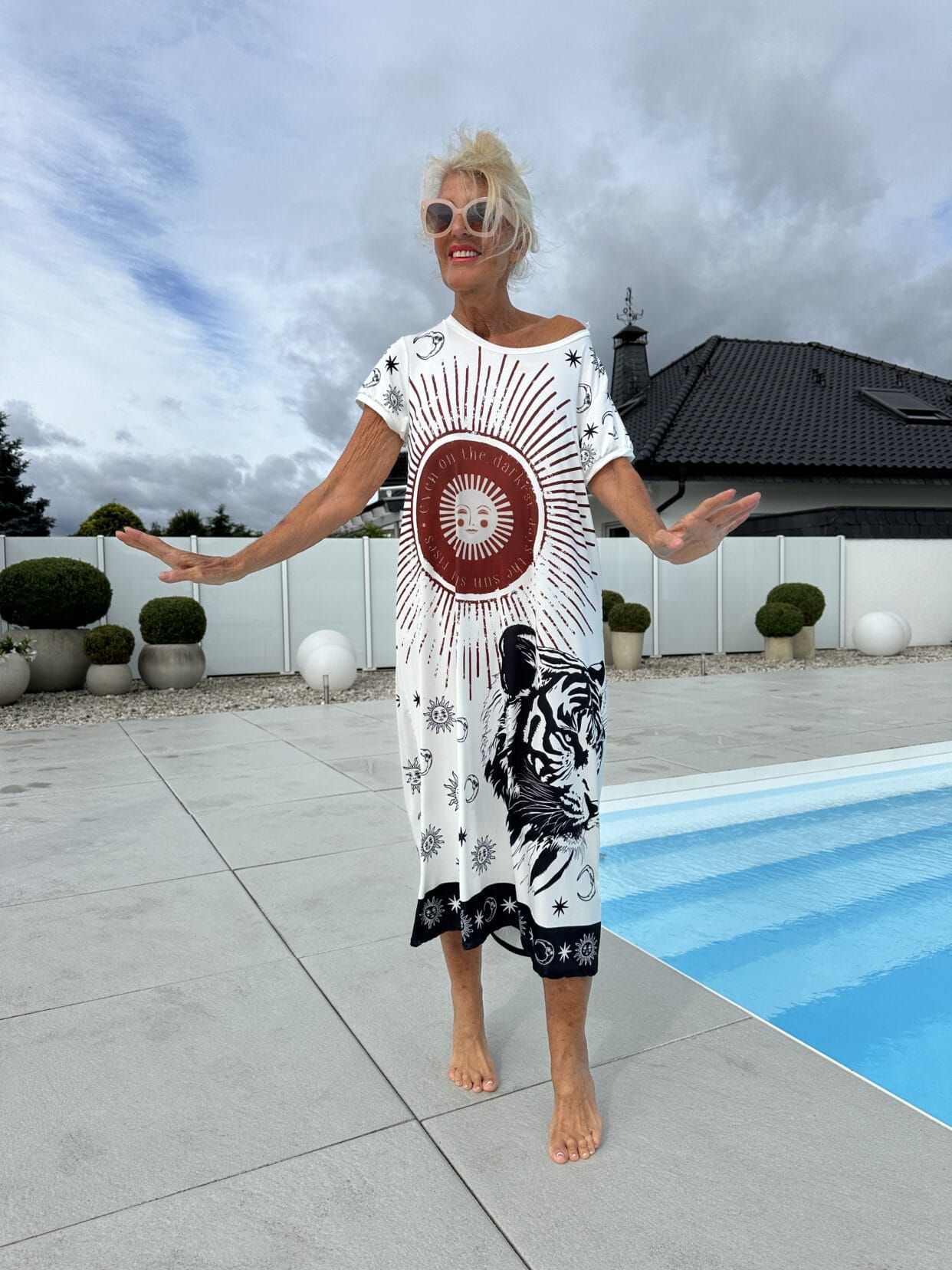 Women’s Flowy Summer Dress with Fresh Tropical Prints