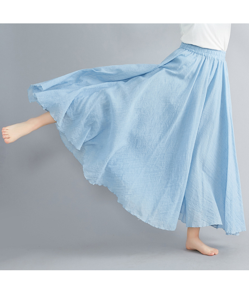 Women's Soft Cotton Midi Skirt – Light, Airy & Comfortable