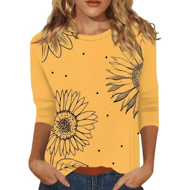 Women's Bohemian Elegant Round-Neck Loose Blouse
