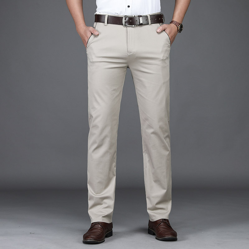 Classic Style Summer Men's Thin Cotton Casual Pants
