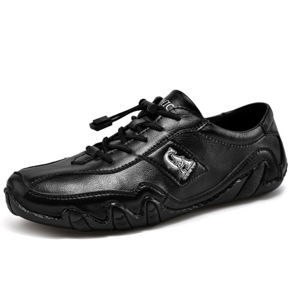 Last day 70% off 🔥⏱️Halloween sale⏱️🔥Men's Orthopedic Arch Support Genuine Leather Soft Sole Slip-On Loafers