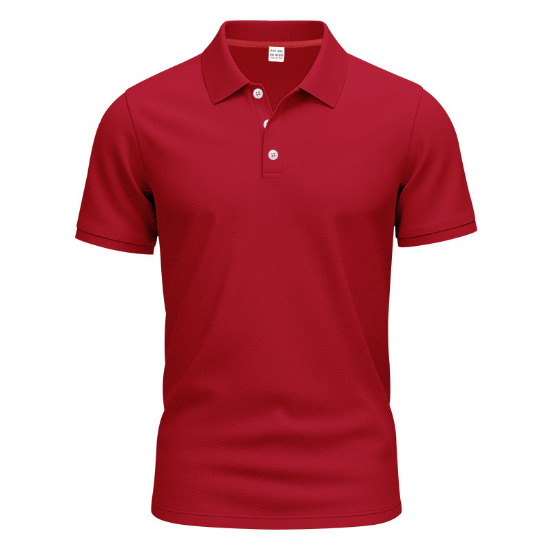 Men's Quick-Dry Polo Shirt – Golf Style, Loose Fit, Breathable, Short Sleeve