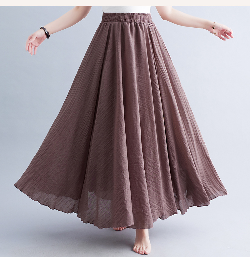 Women's Soft Cotton Midi Skirt – Light, Airy & Comfortable