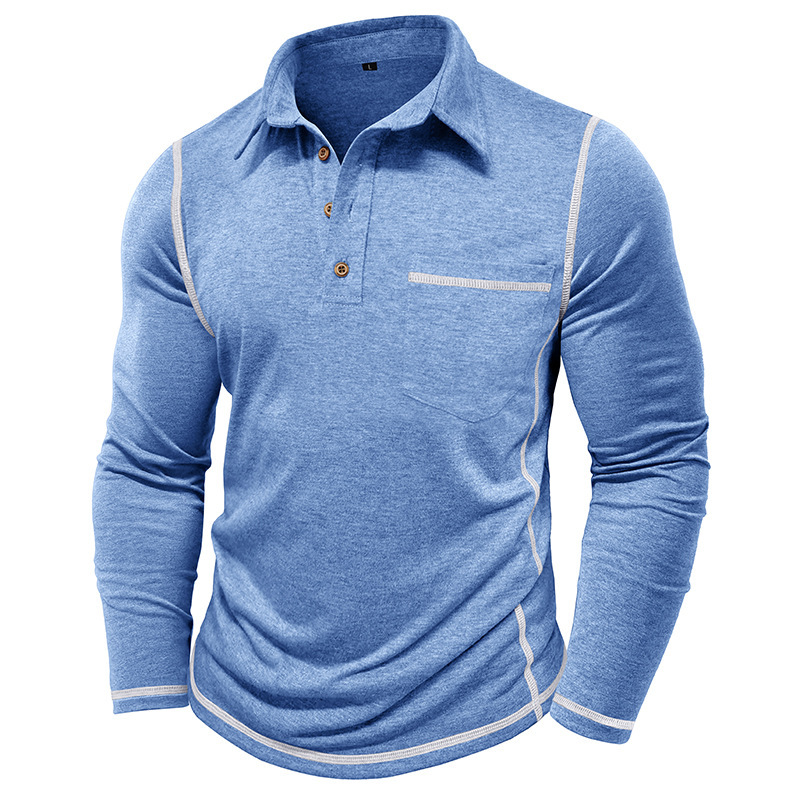 Men’s Long-Sleeve Polo T-Shirt