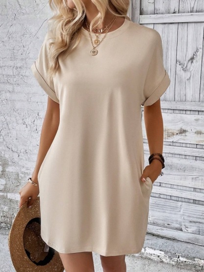 Women's Casual Breathable Loose Pocket Versatile Dress