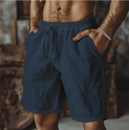 Men's Breathable Linen Loose Holiday Shorts