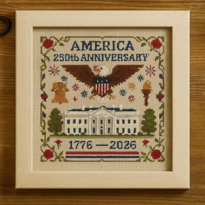 US 250th Anniversary Cross Stitch Kit