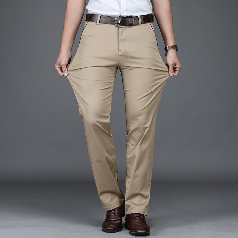 Classic Style Summer Men's Thin Cotton Casual Pants