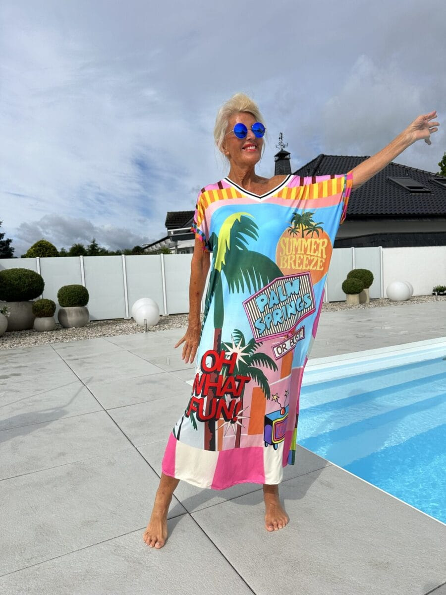 Women’s Flowy Summer Dress with Fresh Tropical Prints