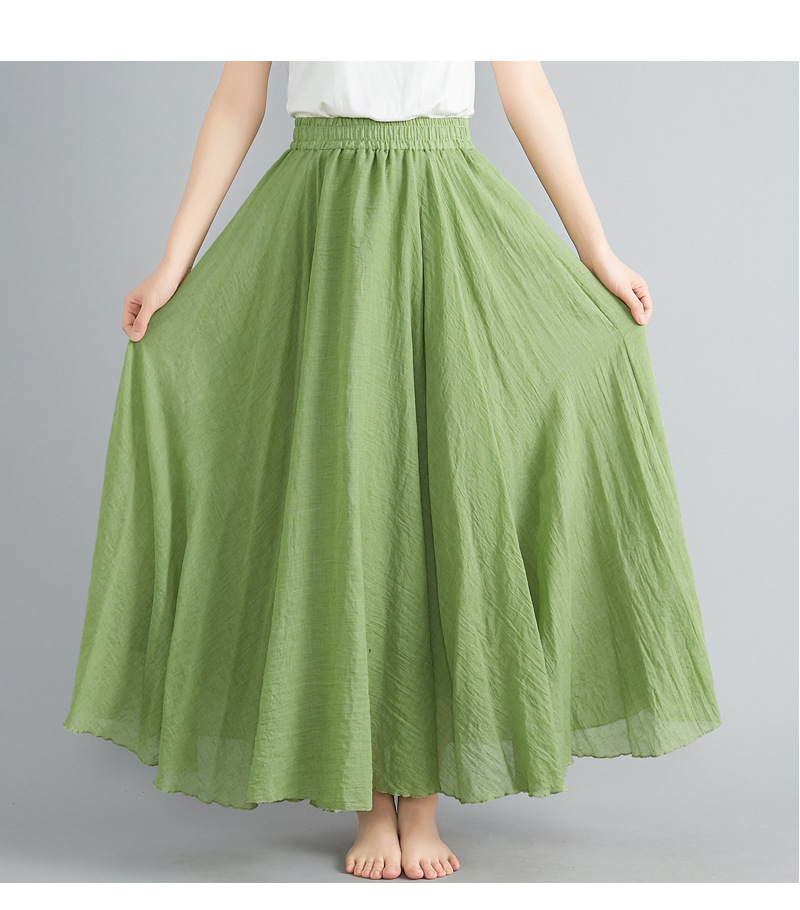 Women's Soft Cotton Midi Skirt – Light, Airy & Comfortable