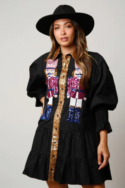 🎃✨Sparkling Halloween Wizard Sequin Costume Dress🧙‍♀️⭐
