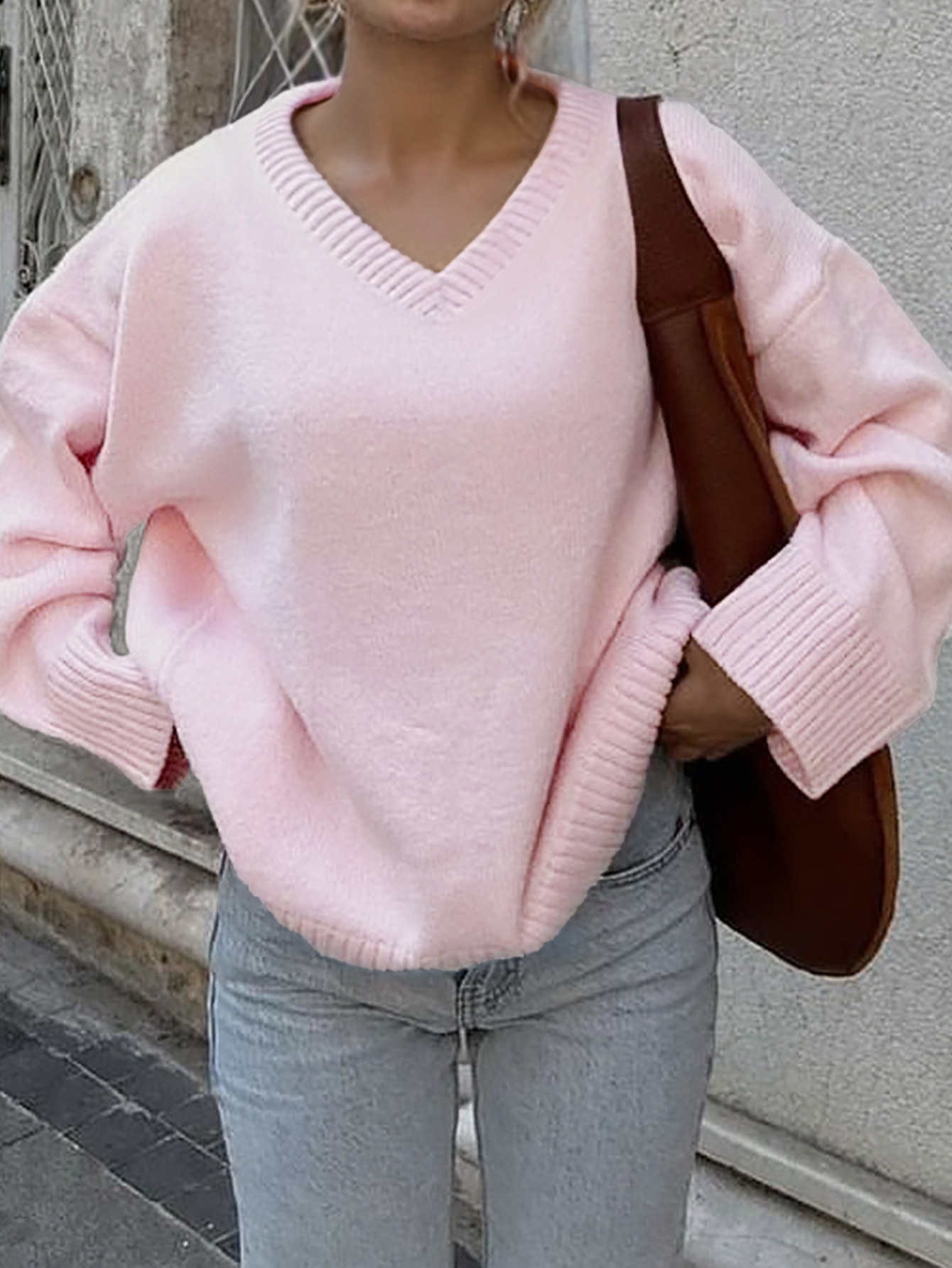 Women's Casual Simple Solid Color Long Sleeve Knitted Shirt