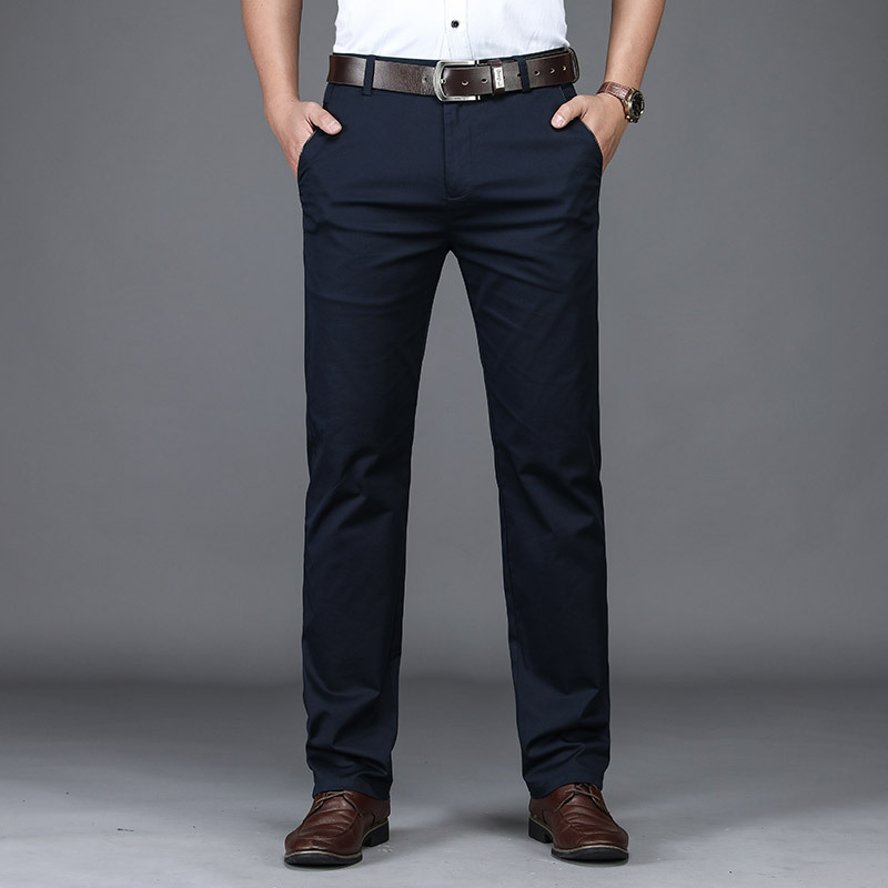 Classic Style Summer Men's Thin Cotton Casual Pants