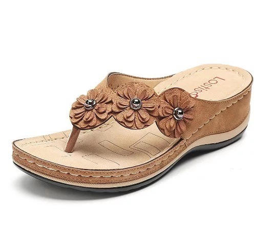 🔥Trending 2025 🔥Women’s Orthopedic Arch Support Flowers Clip Toe Sandals