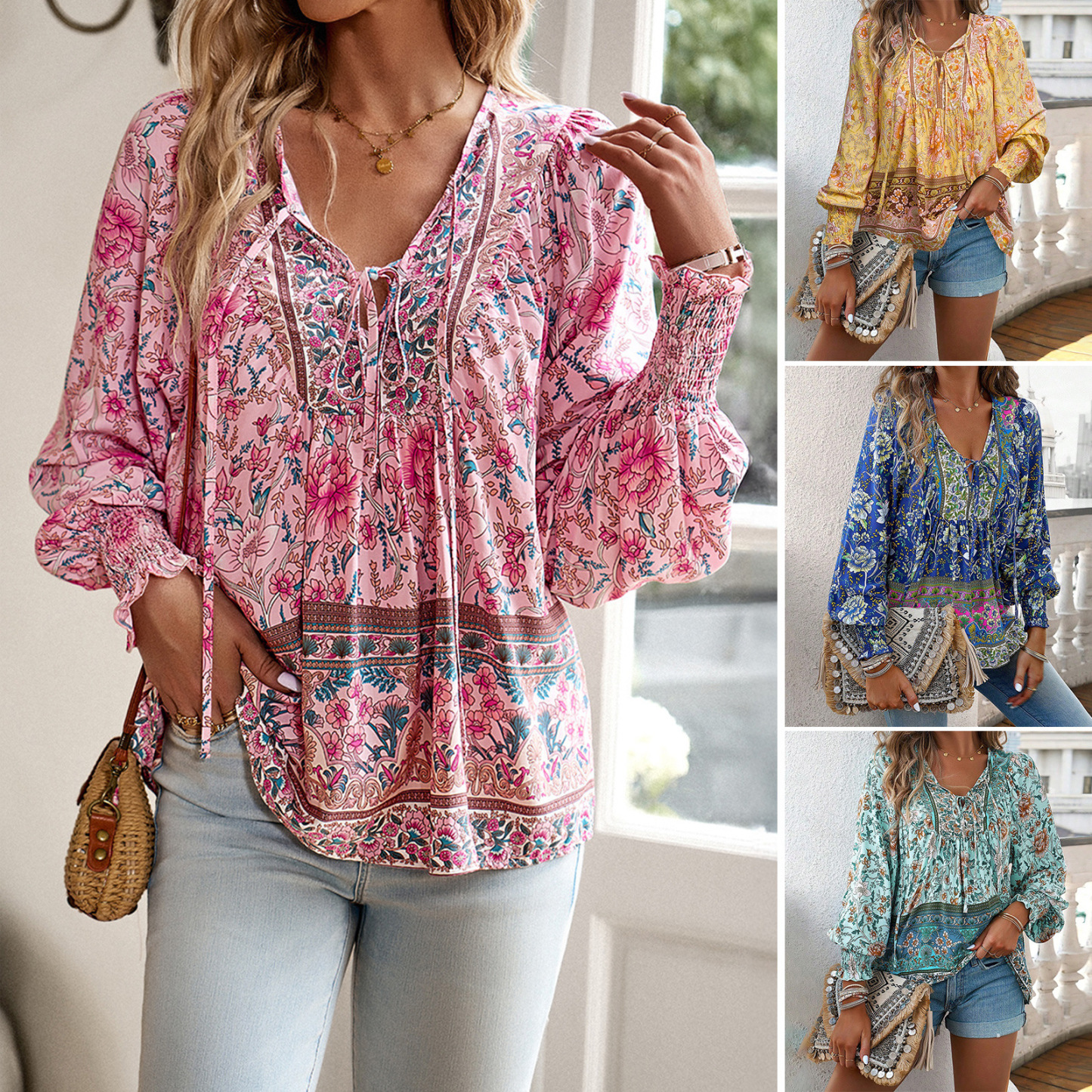 Orthorecover™Elegant Floral Women's Blouse