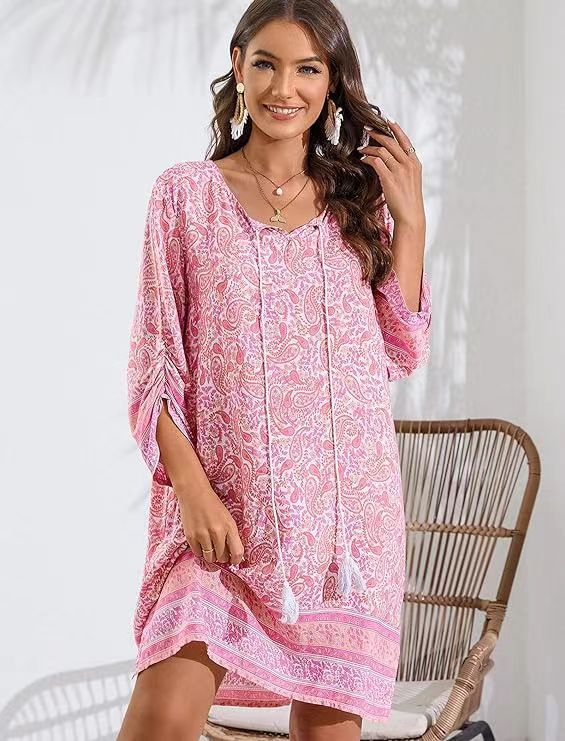 Womens Boho Dresses Casual Beach Dress