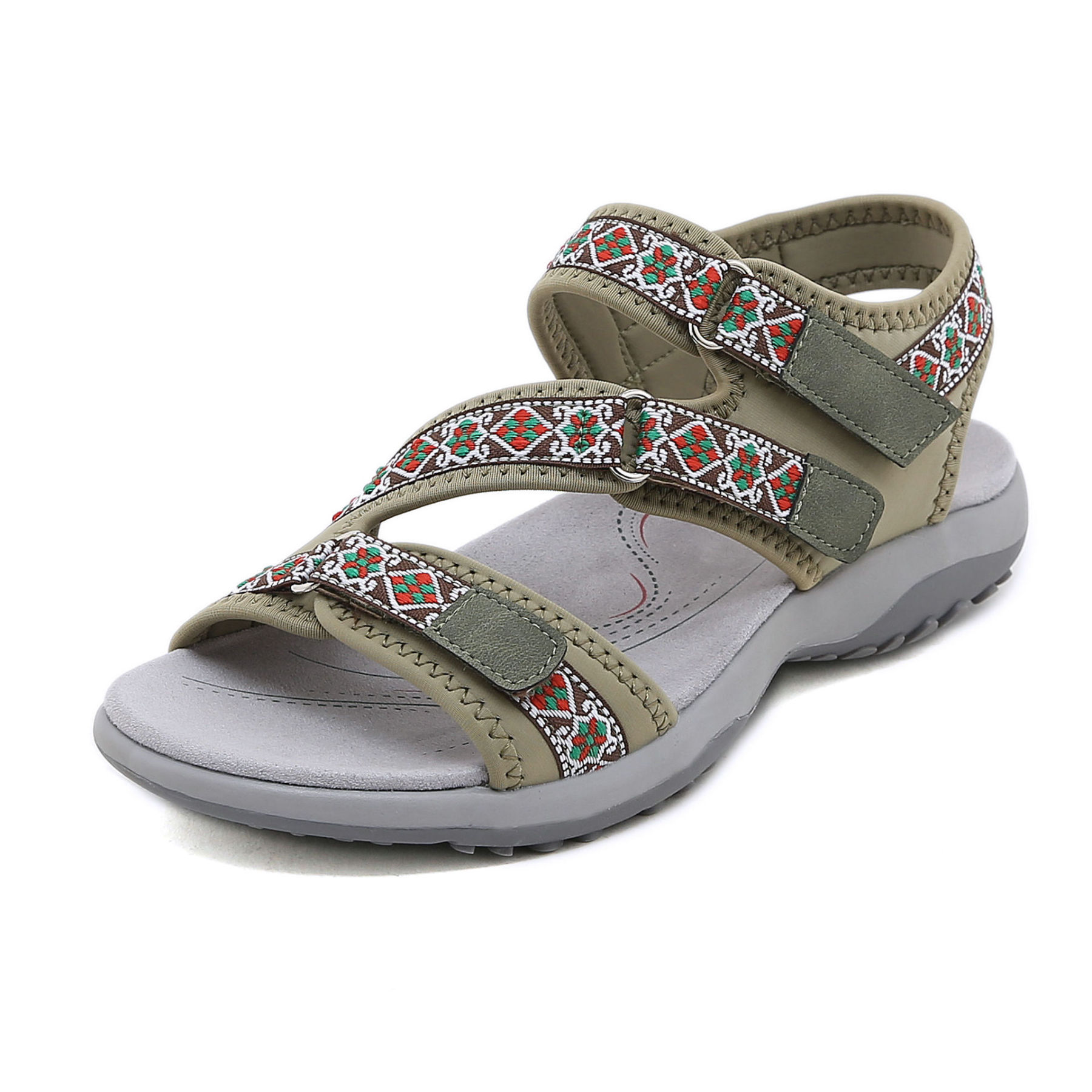 ⏰Promotion 70% OFF -- Orthopedic Sandals - Color Blocking Velcro Sport