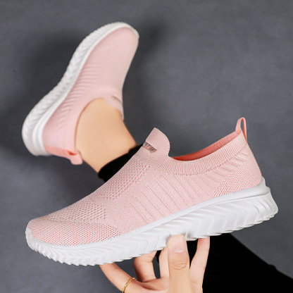 Womens Slip on Trainers Comforble Walking Shoes with Memory Foam