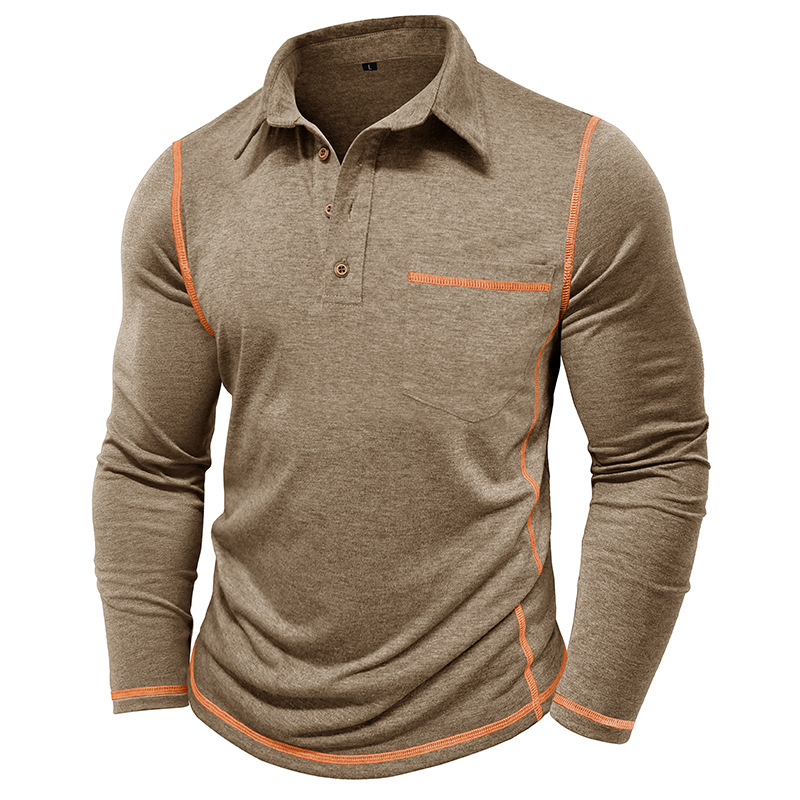 Men’s Long-Sleeve Polo T-Shirt