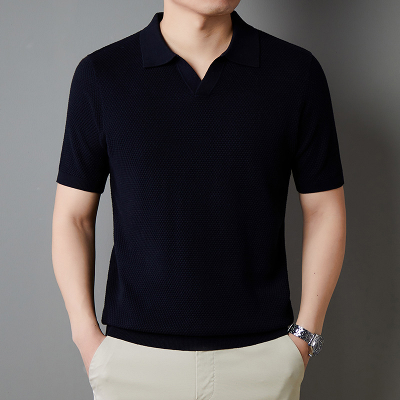 Summer Men's Breathable Casual Short Sleeve Polo Shirt