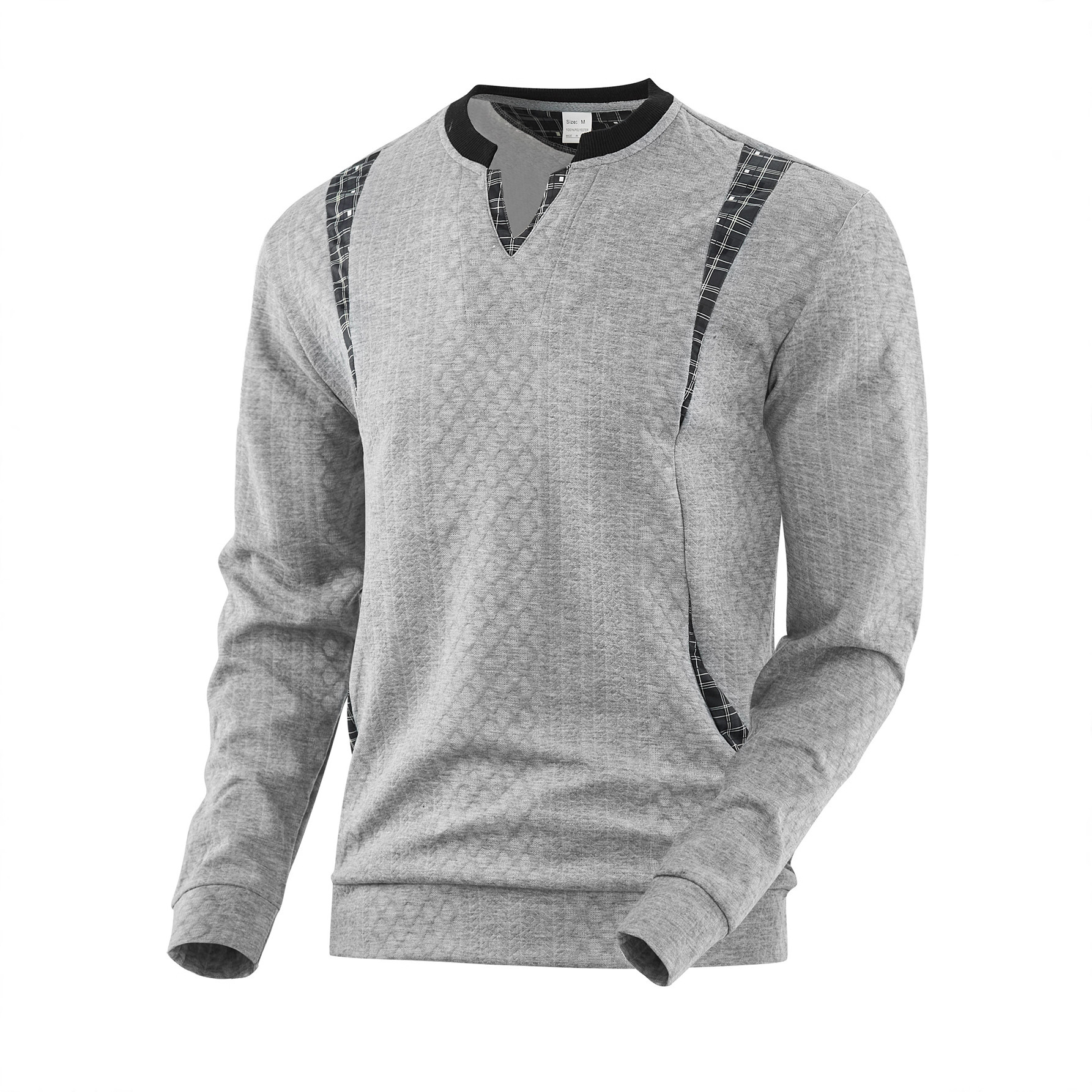 Men’s Fashionable Cotton V-Neck Sweater