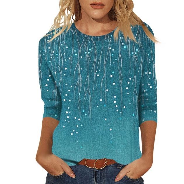 Women's Bohemian Elegant Round-Neck Loose Blouse