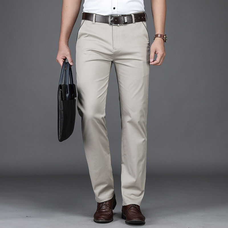 Classic Style Summer Men's Thin Cotton Casual Pants