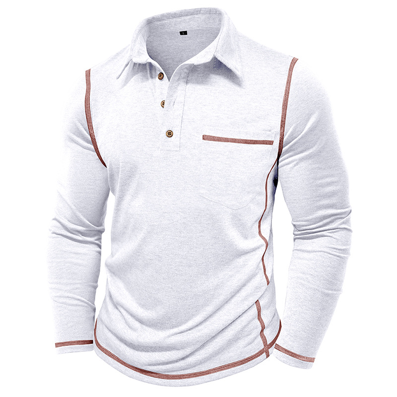Men’s Long-Sleeve Polo T-Shirt