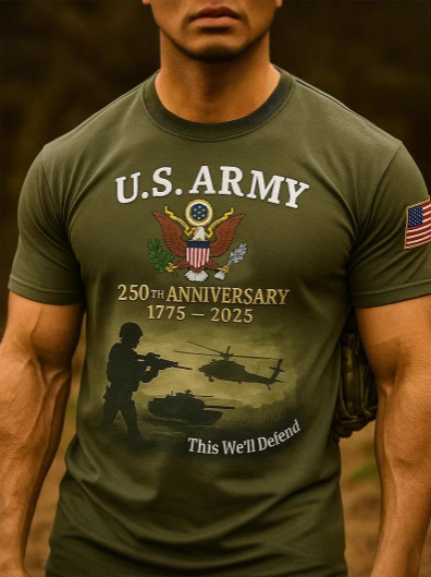🎖️Cotton Top with U.S. Armed Forces 250th Anniversary Design