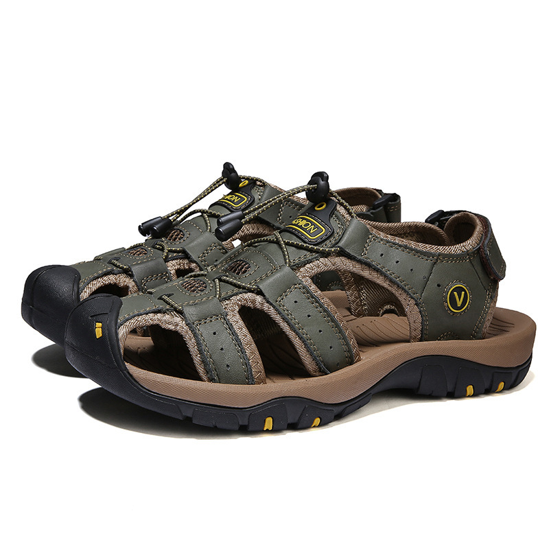 🔥 Summer sports hiking🔥 Outdoor walking water shoes | Fisherman beach men's leather sandals