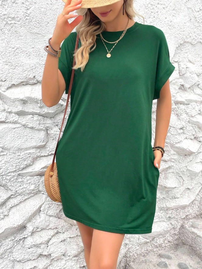 Women's Casual Breathable Loose Pocket Versatile Dress