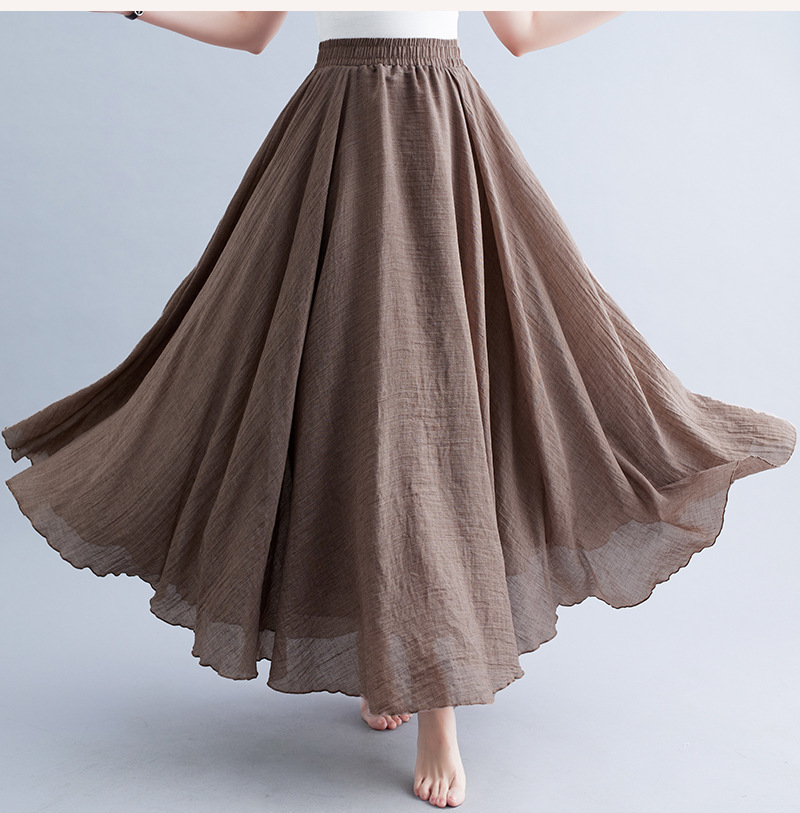 Women's Soft Cotton Midi Skirt – Light, Airy & Comfortable