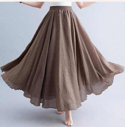 Women's Soft Cotton Midi Skirt – Light, Airy & Comfortable