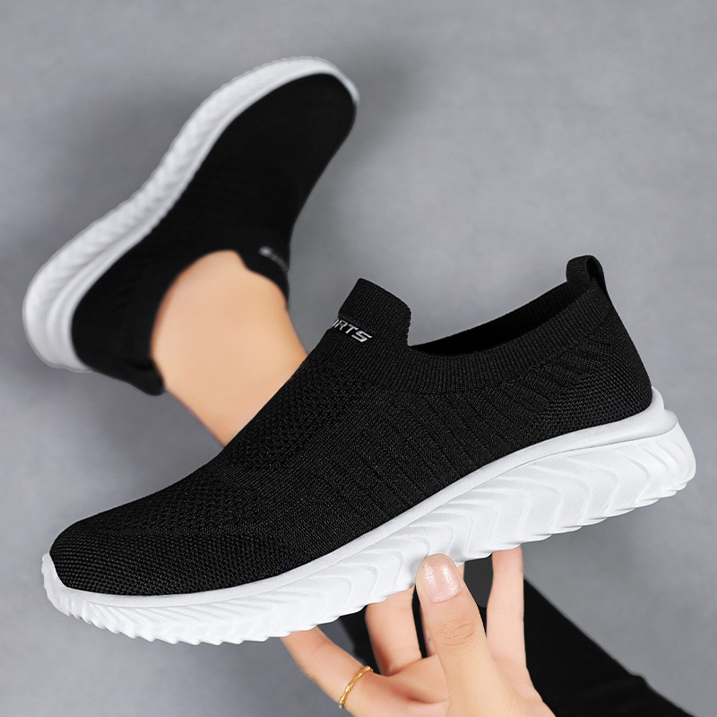 Womens Slip on Trainers Comforble Walking Shoes with Memory Foam