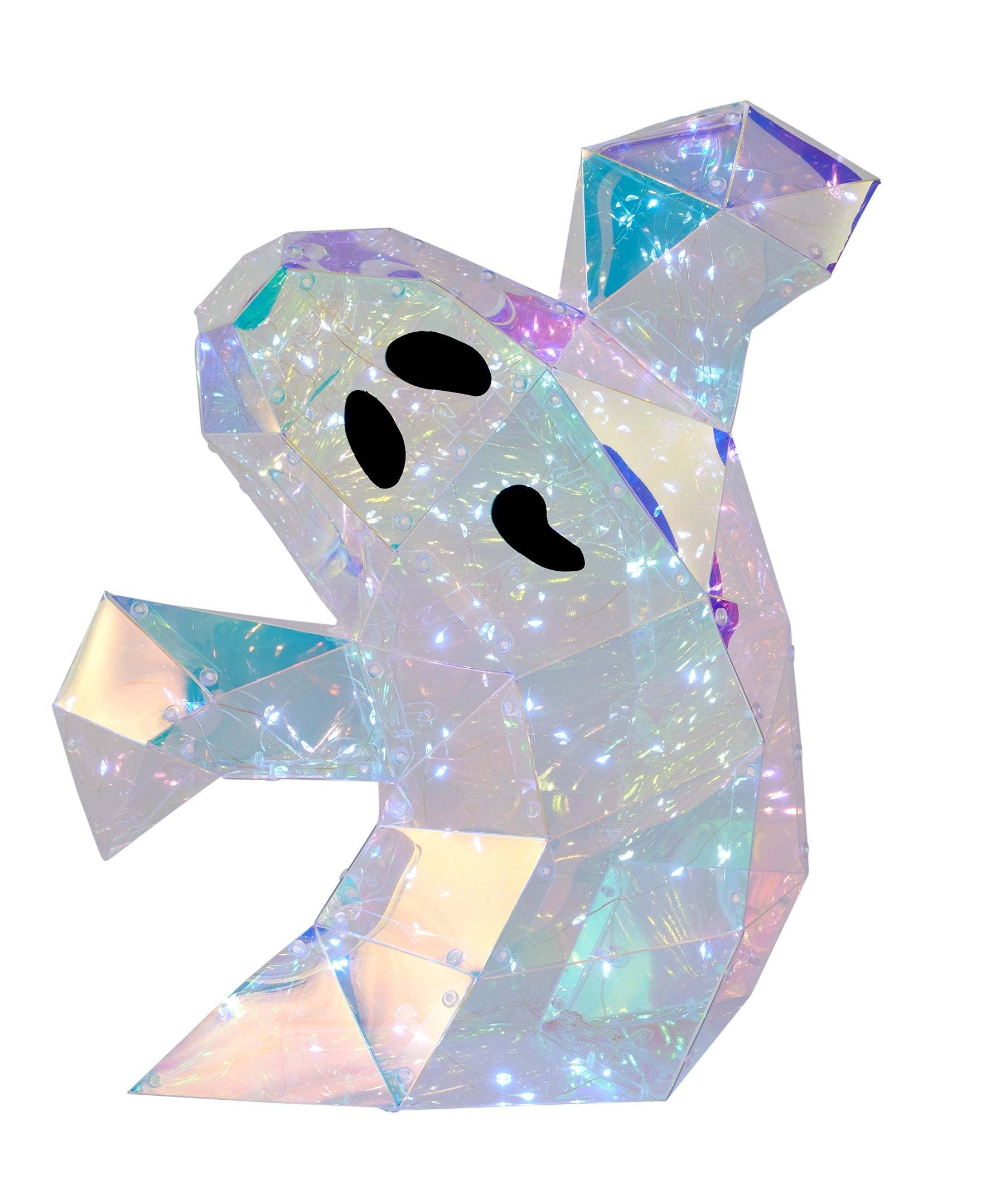 Iridescent Spooky Ghost I8", LED lights