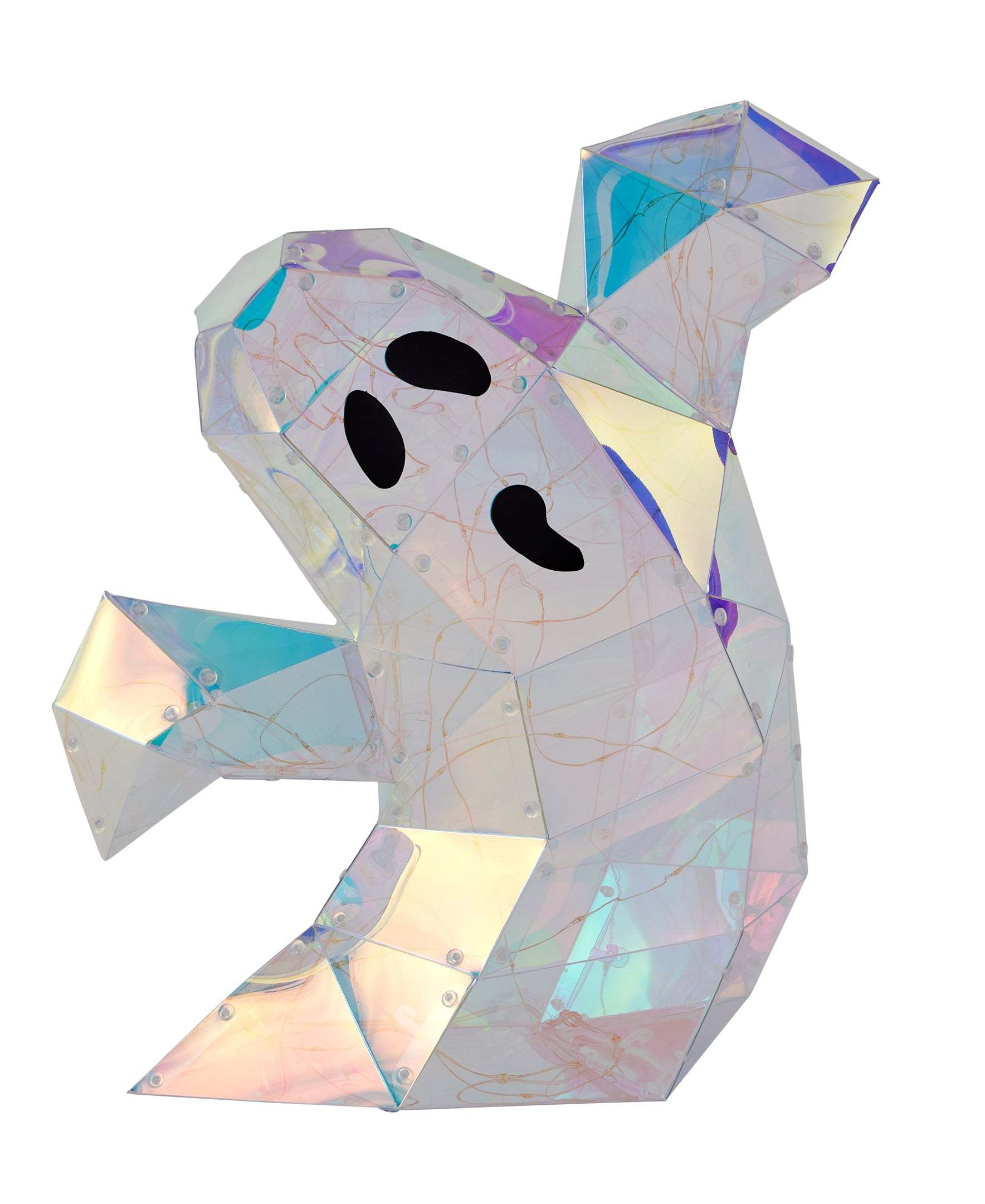Iridescent Spooky Ghost I8", LED lights