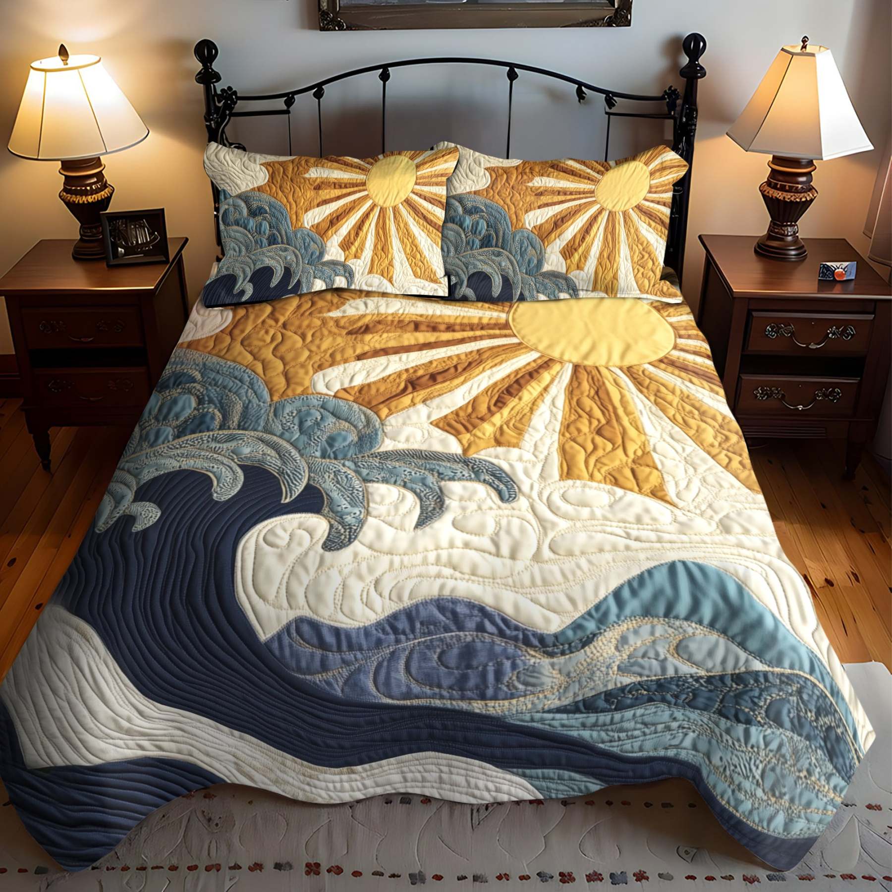 Sunshine 3-Piece Quilted Bedding Set NCU0VT94