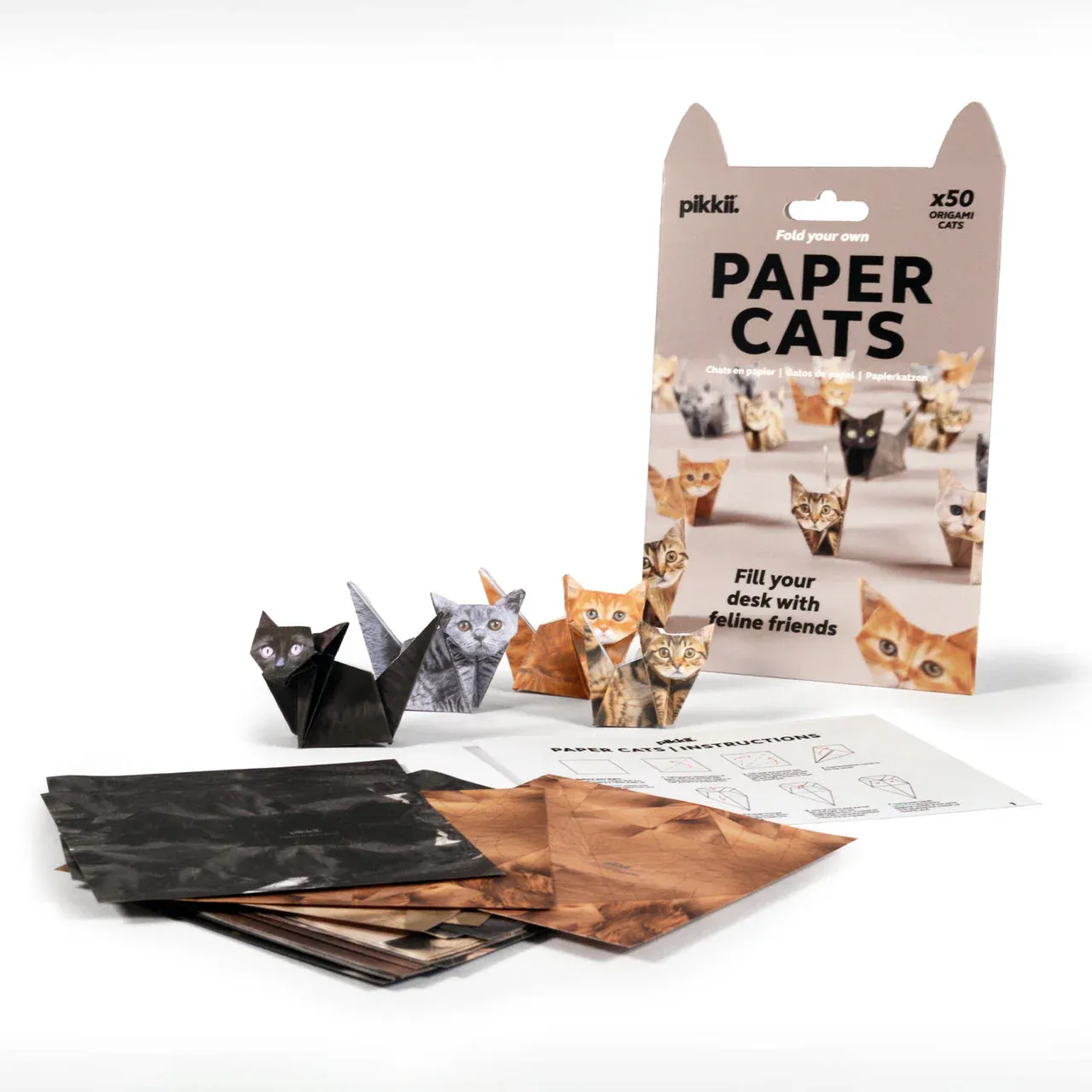Paper Cats & Dogs Origami Kit | Perfect for Cat & Dog Lovers | Cute DIY Fun