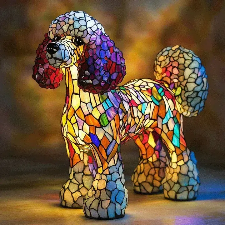Luminous dog - handmade lamp that makes hearts shine