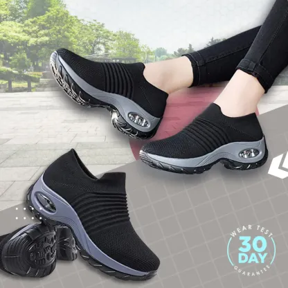 Women's mesh wedge heel orthopedic sneakers