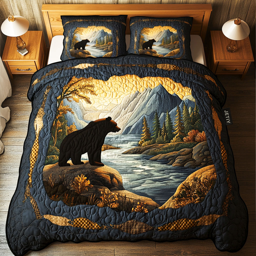 Bear Quilted Bedding Set NCU0VT92